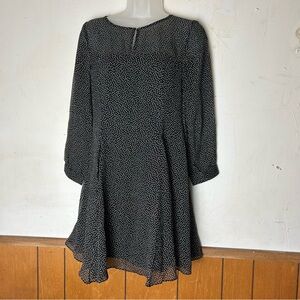 J crew short dress black and white